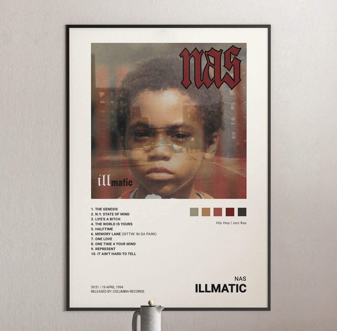 Nas - Illmatic Album Cover Poster | Architeg Prints | Architeg Prints